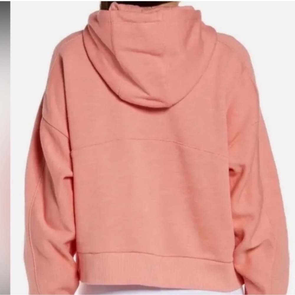 Sweaty Betty Essenrials zip through  Coral Hoodie - Picture 3 of 7